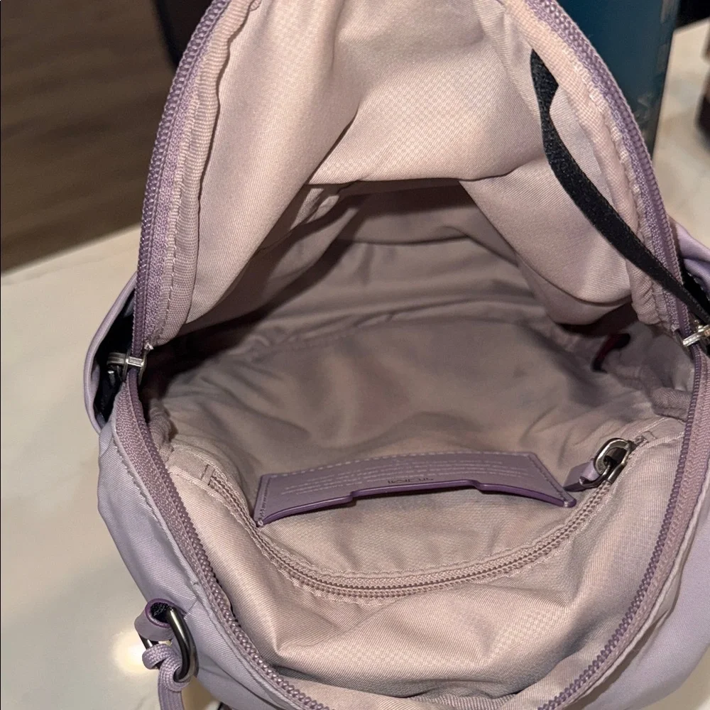 Tumi Two-Tone Purple and Gray Voyageur Kileen Convertible Sling - Picture 9 of 12